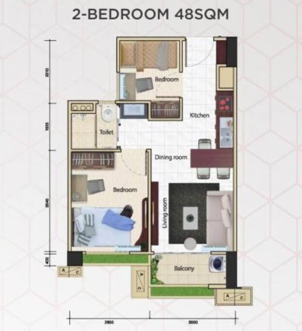 Noche - 2 Bedroom Skyhouse Apartment Bsd Tangerang Luaran gambar